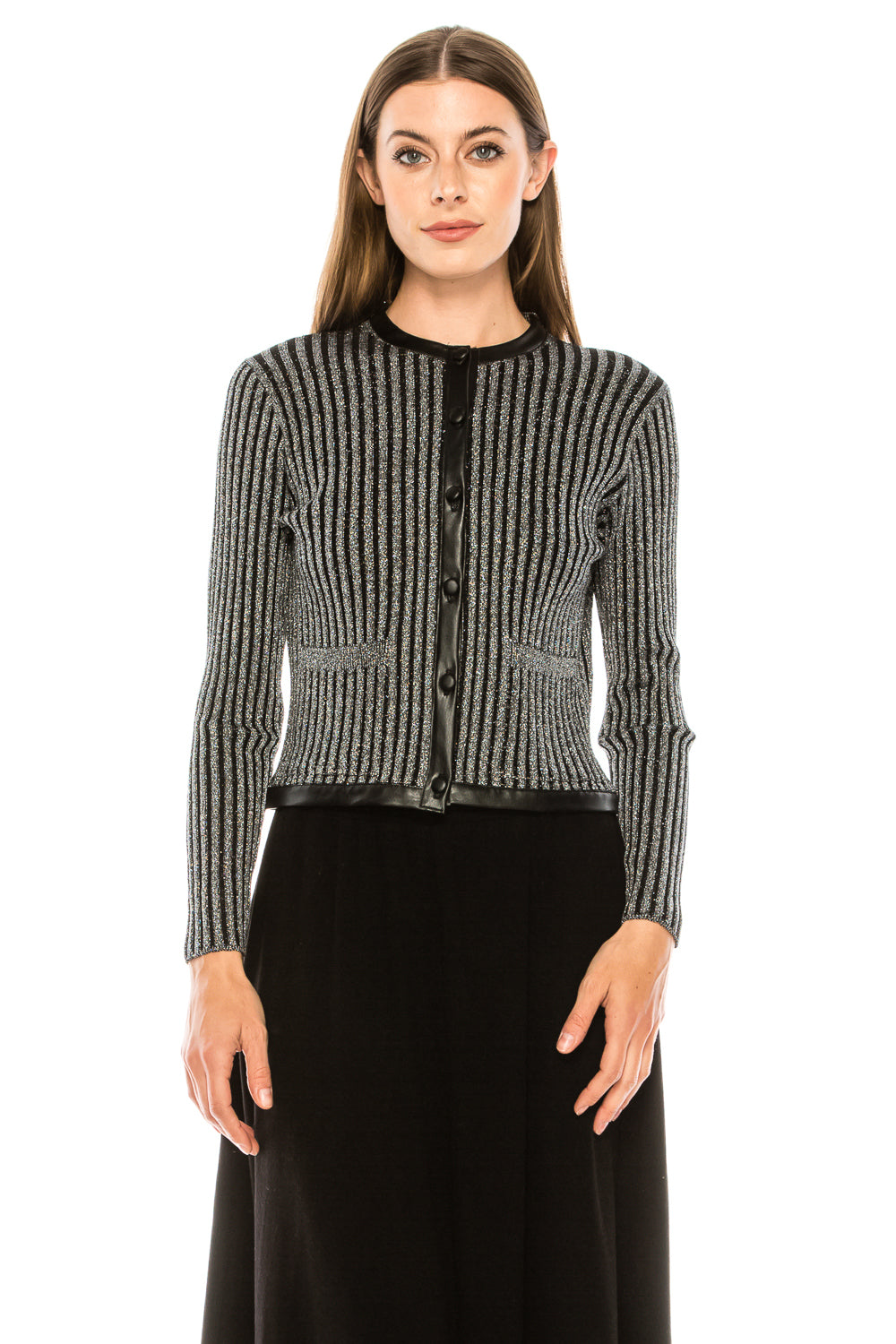 YAL Ribbed Sparkle Sweater - 