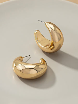 Goldy Pop Hoop Earrings - Accessory