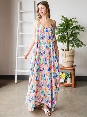 1 Style Floral Maxi Dress - Dresses