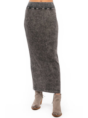 Hard Tail Wide Ribbed Column Skirt (CMR-05) - Skirts