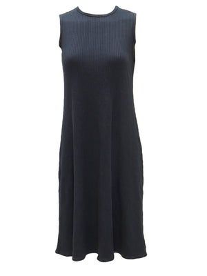 Hard Tail Wide Ribbed Sleeveless Dress (Style: CMR-15) - Dresses