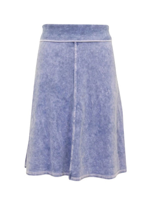 Hard Tail Knee Length A-Line Skirt with Rolldown Waistband -  PinkOrchidFashion