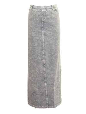 Hardtail Long Denim Closed Slit Skirt (Style WJ-114) Hard Tail