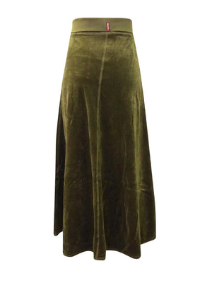 Hardtail Rolldown Waist Velour Sweep Skirt V-128 -   Designers