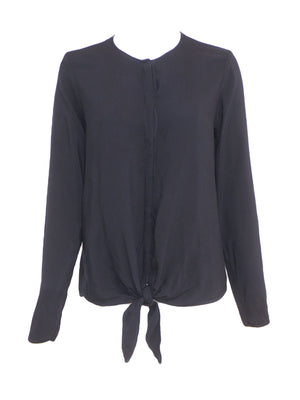Hard Tail Tie Front Blouse (Style RV-89) - Tops
