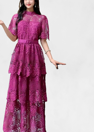 Purple lace bodycon dress shop