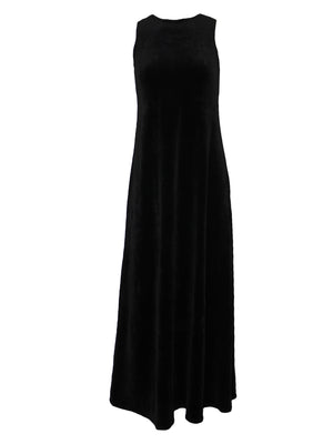 Hard Tail Velour Maxi Dress (Style: V-186) - Dresses