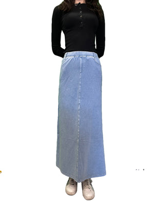Hard Tail Denim A-Line Maxi Skirt (Style WJ-128) - Skirts
