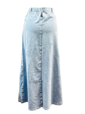 Hard Tail Denim A-Line Maxi Skirt (Style WJ-128) - Skirts