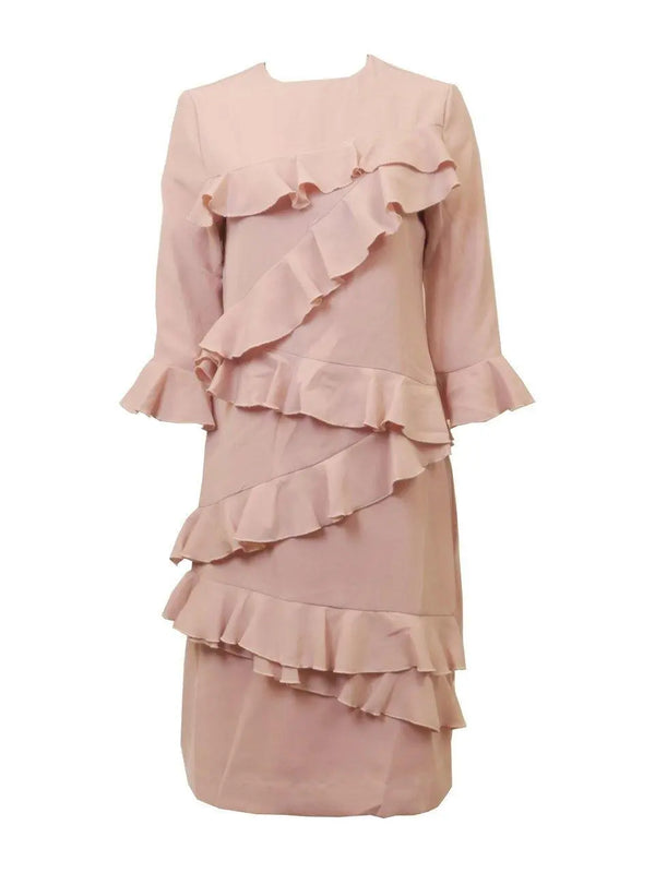 Weekend Pink Ruffle Front Dress -   Dresses