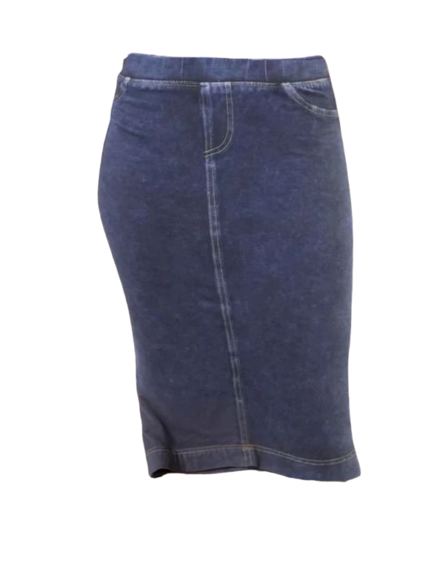 Knee length jean pencil skirts online
