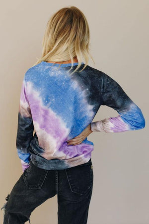 Stay Warm In Style Ombre Tie Dye Top - PinkOrchidFashion