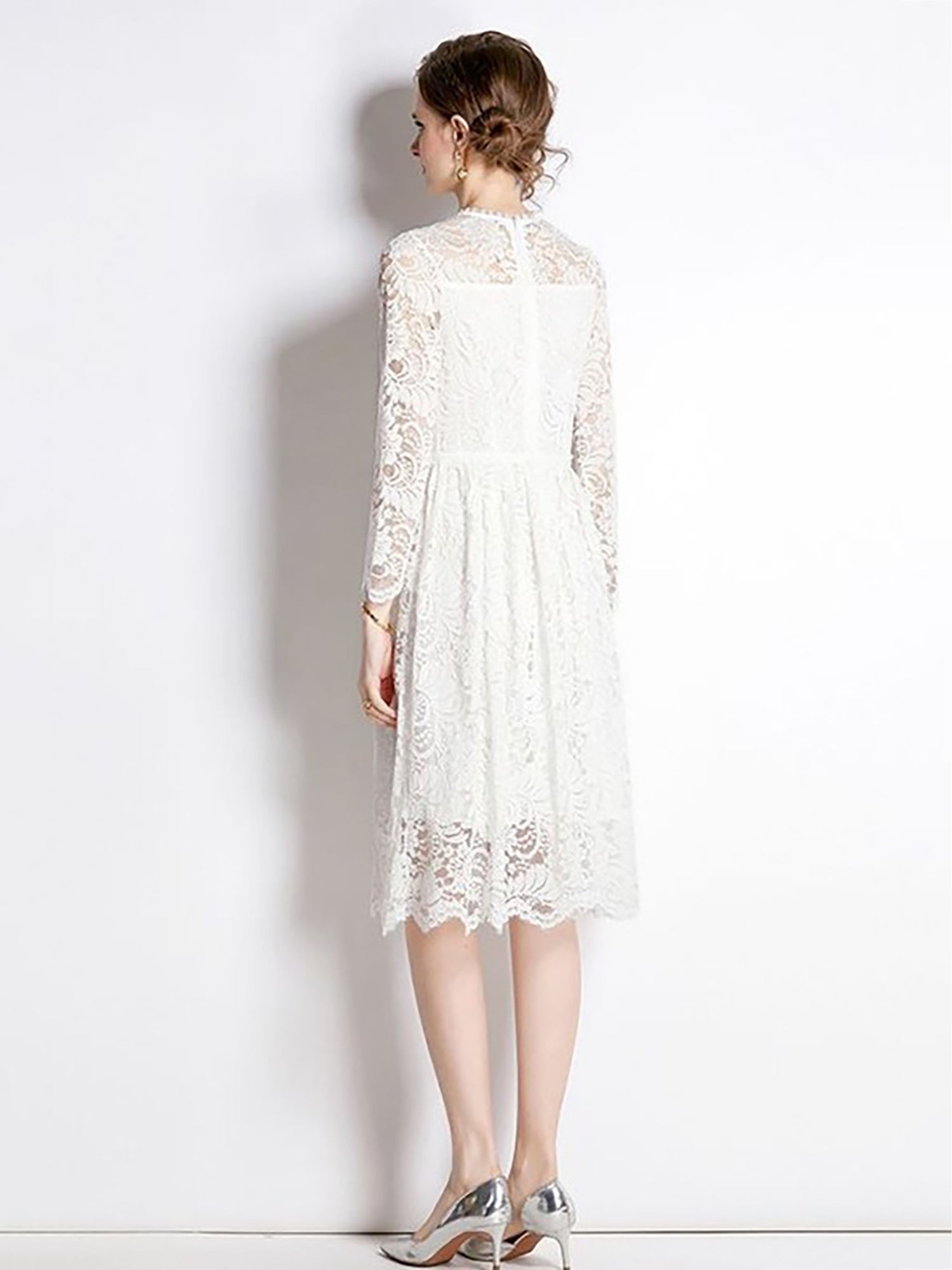 Eterna White Lace Dress Eterna