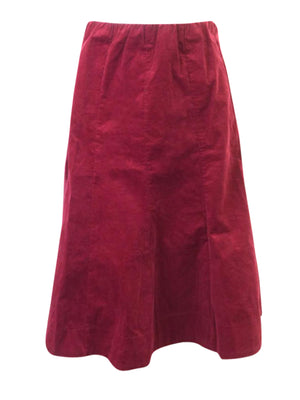 Dejavu Corduroy A-Line Skirt - Skirts