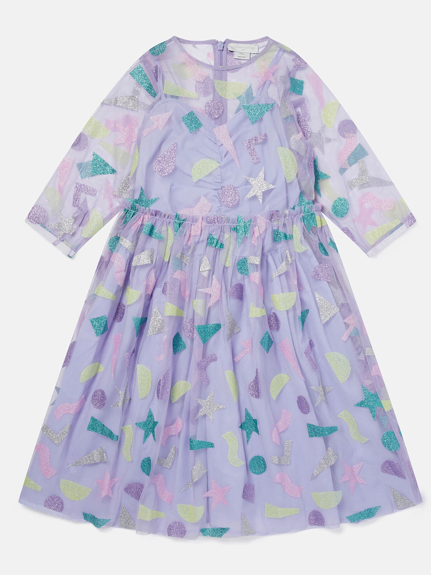 Stella McCartney Glitter Patch Tulle Dress - Dresses