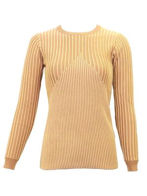 Cinnamon Piping Midi Sweater