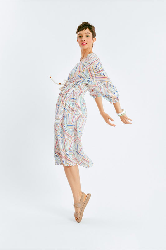 Lili Sidonio Printed Midi Dress - Dresses