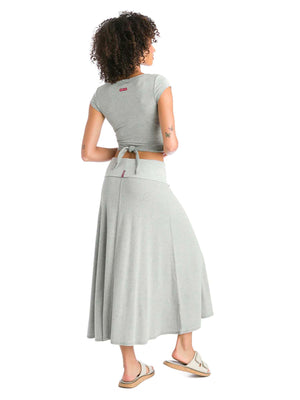 Hard Tail Ribbed Rolldown Long Skirt (Style CS-56) - Designers