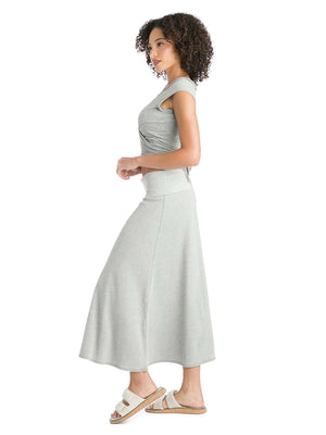 Hard Tail Ribbed Rolldown Long Skirt (Style CS-56) - Designers
