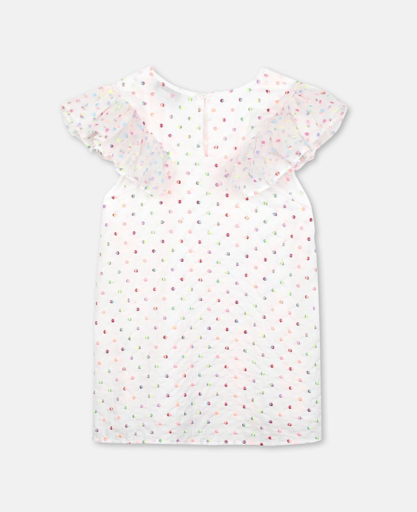 Stella McCartney Embroidered Dots Tulle Top Front