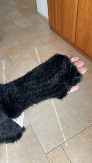 Mink Fingerless Gloves PinkOrchidFashion