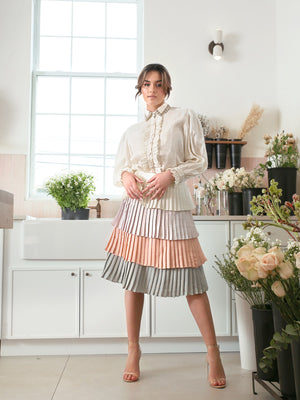 Esteem Couture Pleated Layer Skirt