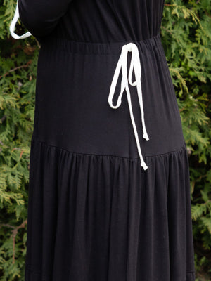 KMW Tiered Drawstring Maxi Dress - Dresses