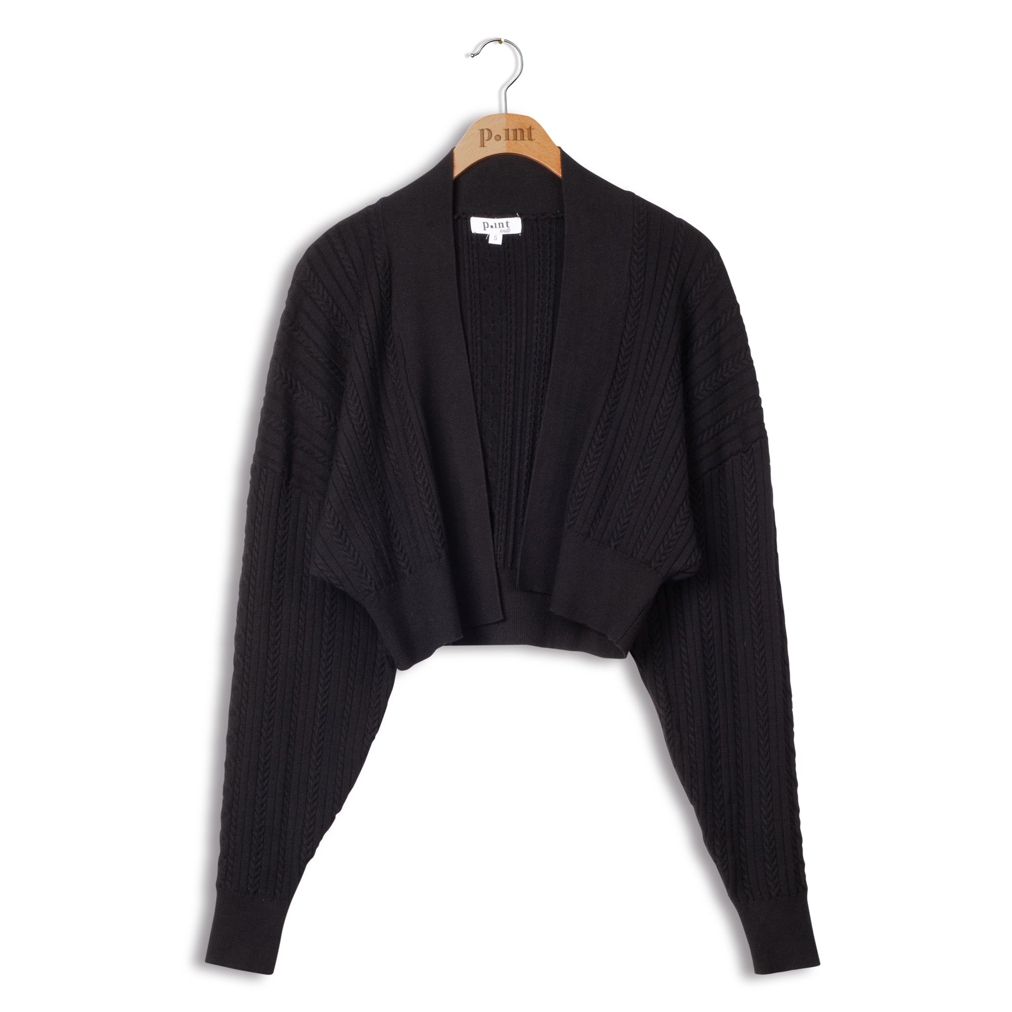 Point Mixed Cable Bomber - Bomber Jacket