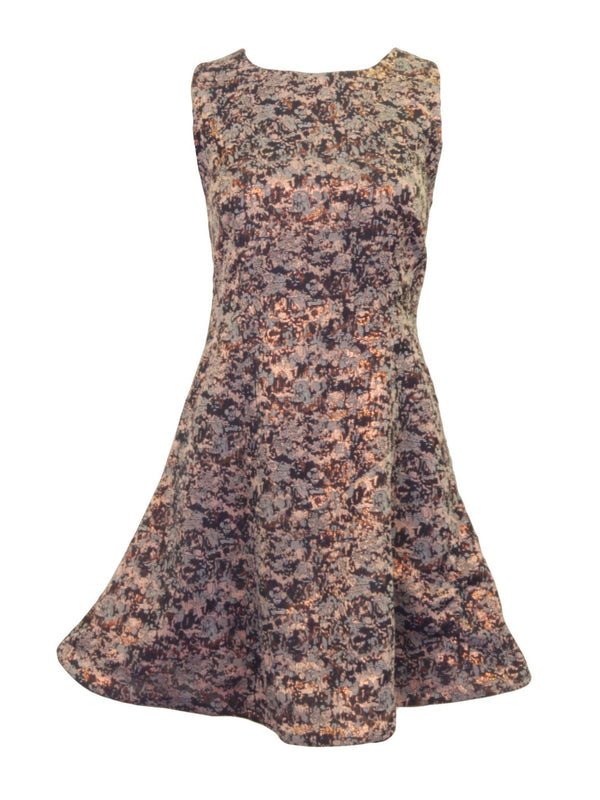 Allison Collection Metallic Jacquard Party Dress