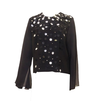 Touch Chiffon Hi-Lo Embellished Top Touch