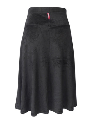 Hard Tail High Waist Velour Skirt (Style: PANE-09)