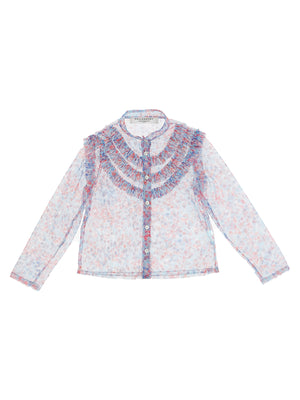 Philosophy Floral Long Sleeve Blouse - Tops