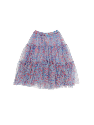 Philosophy Ruffled Skirt With All over Print Detail - Skirts