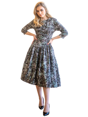 Apparalel Asymmetrical Dotted Print Dress