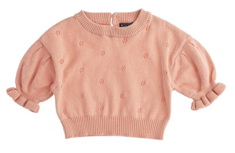 Tocoto Vintage Knit Short Sleeve Top - PinkOrchidFashion
