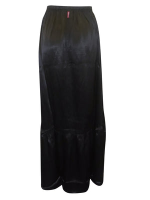 Hard Tail Satin Ruffle Maxi Skirt (Style: SAT-27) Hard Tail