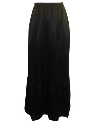 Hard Tail Satin Ruffle Maxi Skirt (Style: SAT-27)