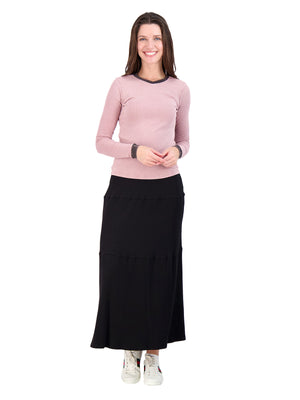 5 Stars Ribbed Tiered Skirt