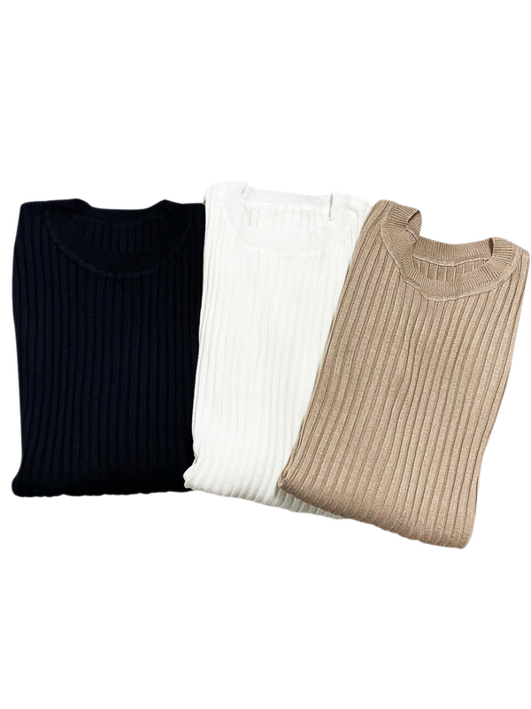 ETC Ribbed Long Sleeve Top - Tops