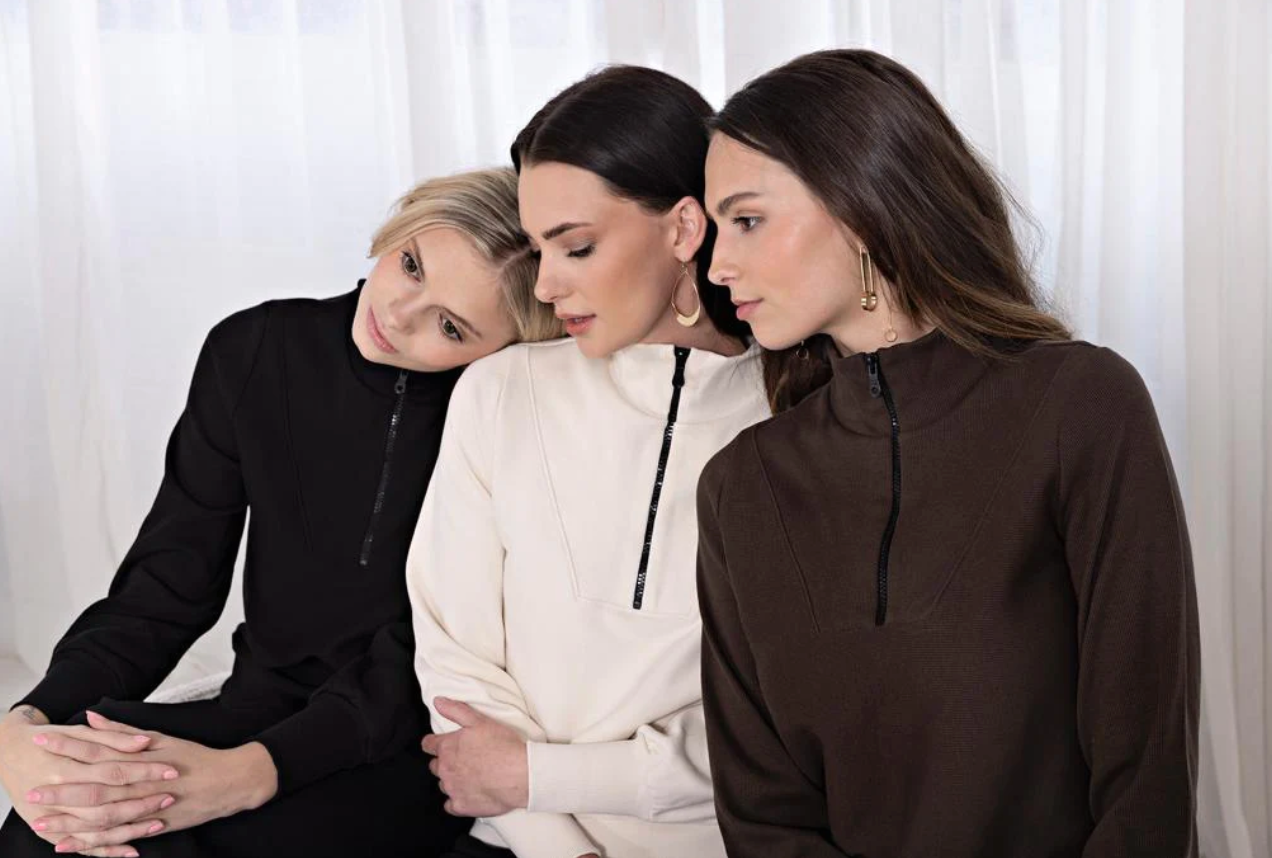 Women's turtleneck sales with zipper