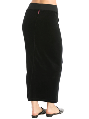 Hard Tail Velour Easy Fit Column Skirt (V-174)