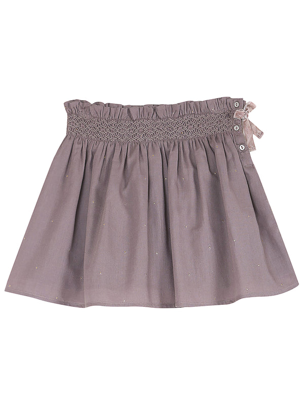 Emile Et Ida Cotton Smocked Skirt
