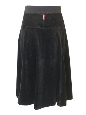 Hard Tail Velour Panel Skirt (V-169)
