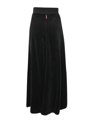 Hard Tail Velour Maxi Flare Skirt (V-213) - Skirts