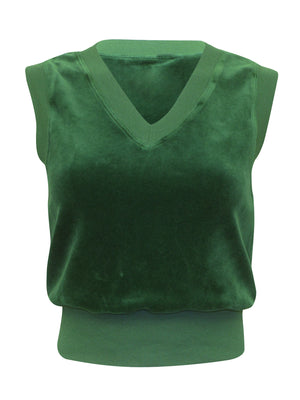 Hardtail Velour Preppy Vest (Style V-215) - Tops