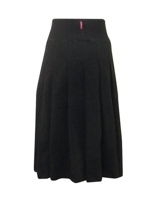 Hard Tail Drop Waist Pleated Skirt W-959