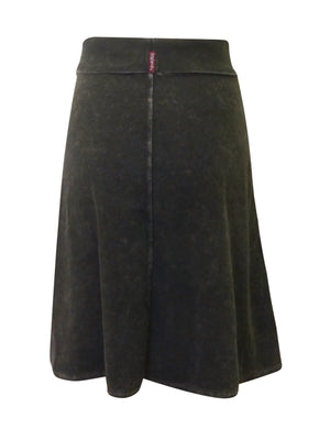 Hard Tail Forever Knee Length A-Line Rolldown Waist Skirt (Style B-126) - Designers
