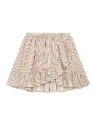 Bonton Bailey Painted Stripe Cotton Skirt - Skirts