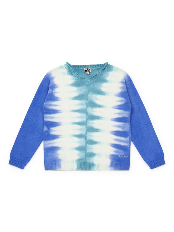 Bonton Tie-Dye Cotton Sweater - Tops