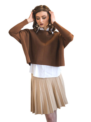Apparalel Knit Pleat Infinity Skirt Apparalel